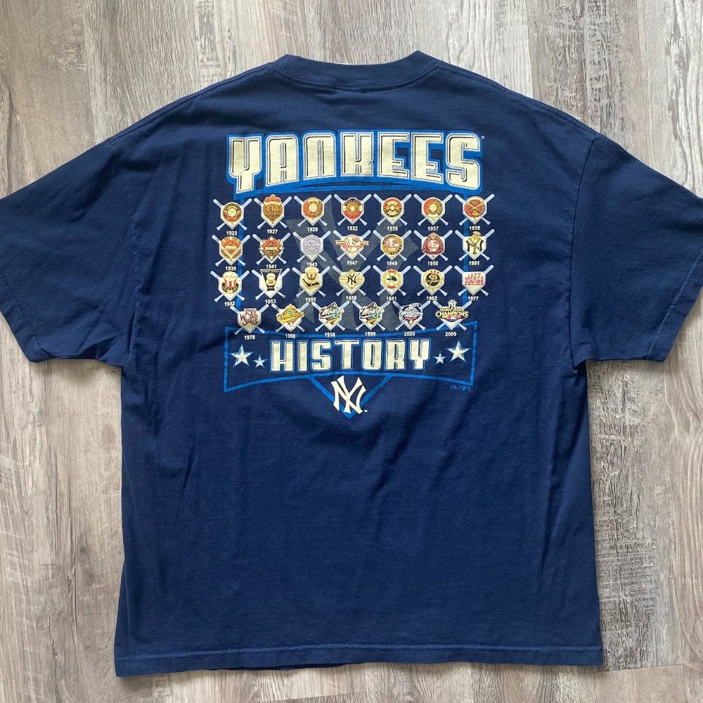 1923- 2009  MLB Yankees History T Shirt